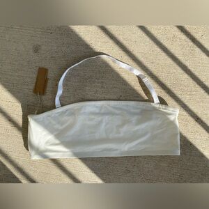 NWT SKIMS Snow Swim Bandeau Bikini Top, Size XL